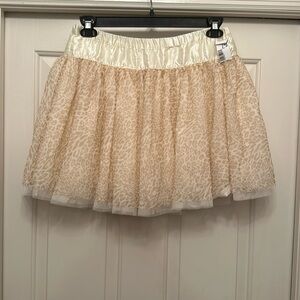 Justice leopard skirt - NWT